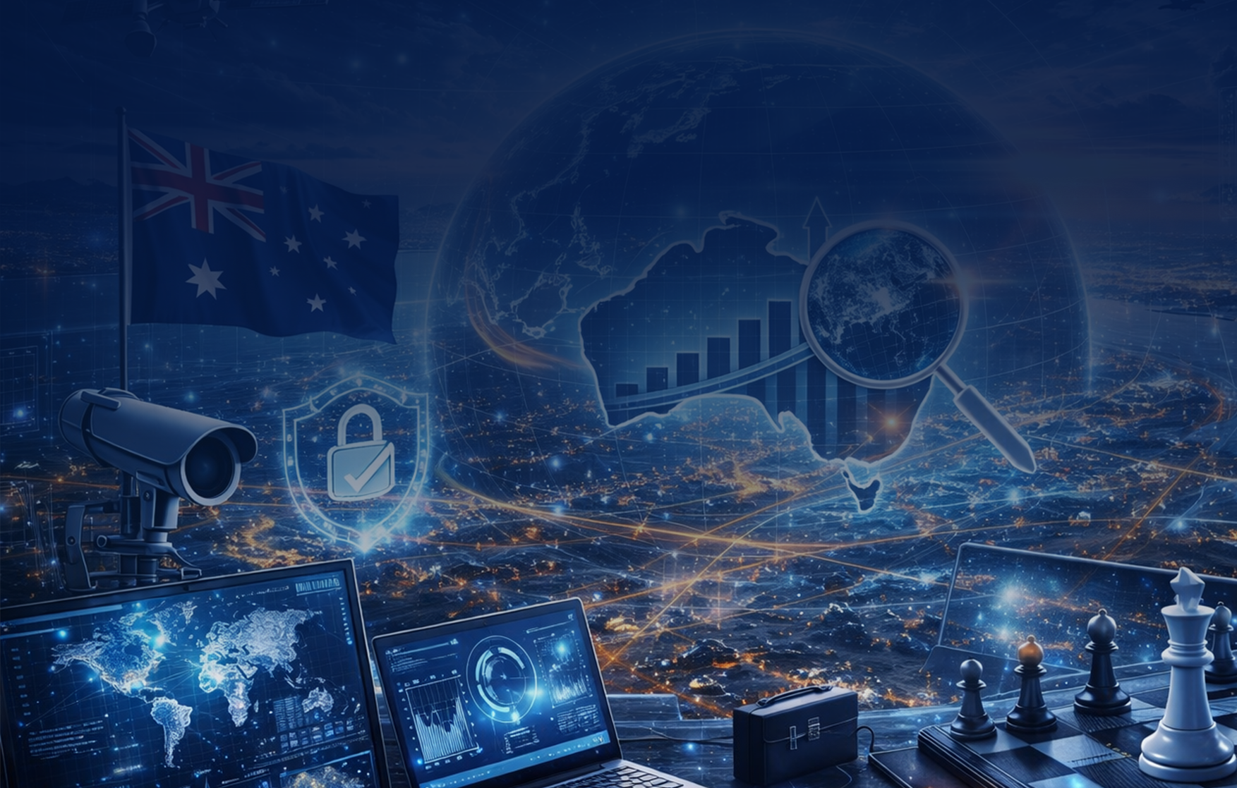 Strategic intelligence globe visualization